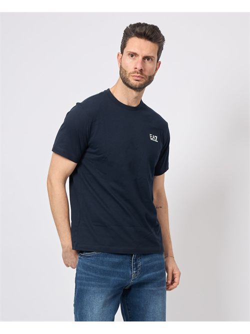 T-shirt girocollo EA7 con logo a contrasto EMPORIO ARMANI EA7 | 8NPT25-PJVPZ1562